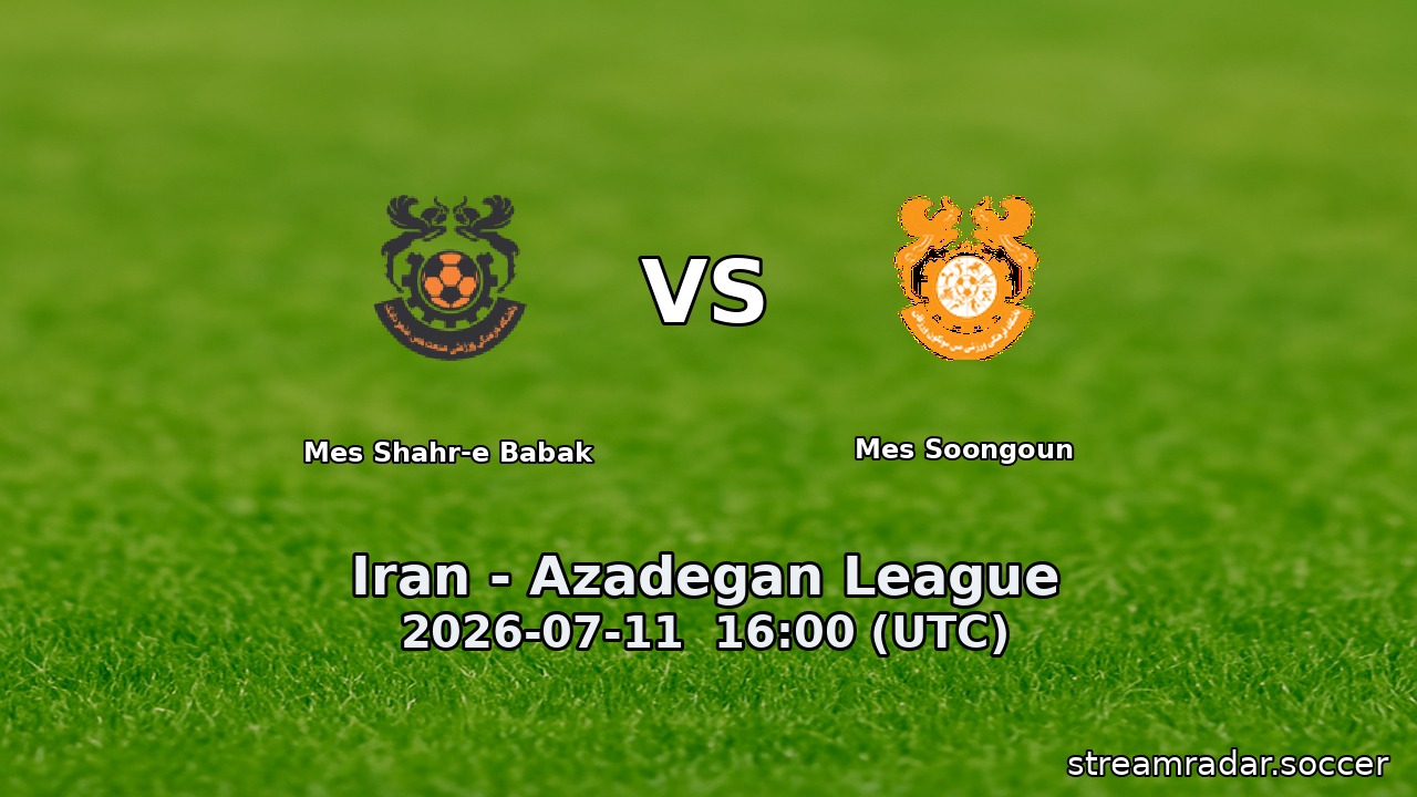 Mes Shahr-e Babak vs Mes Soongoun