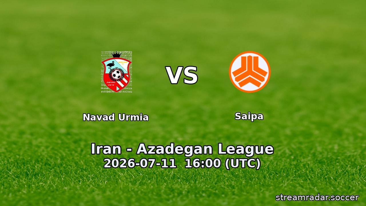Navad Urmia vs Saipa