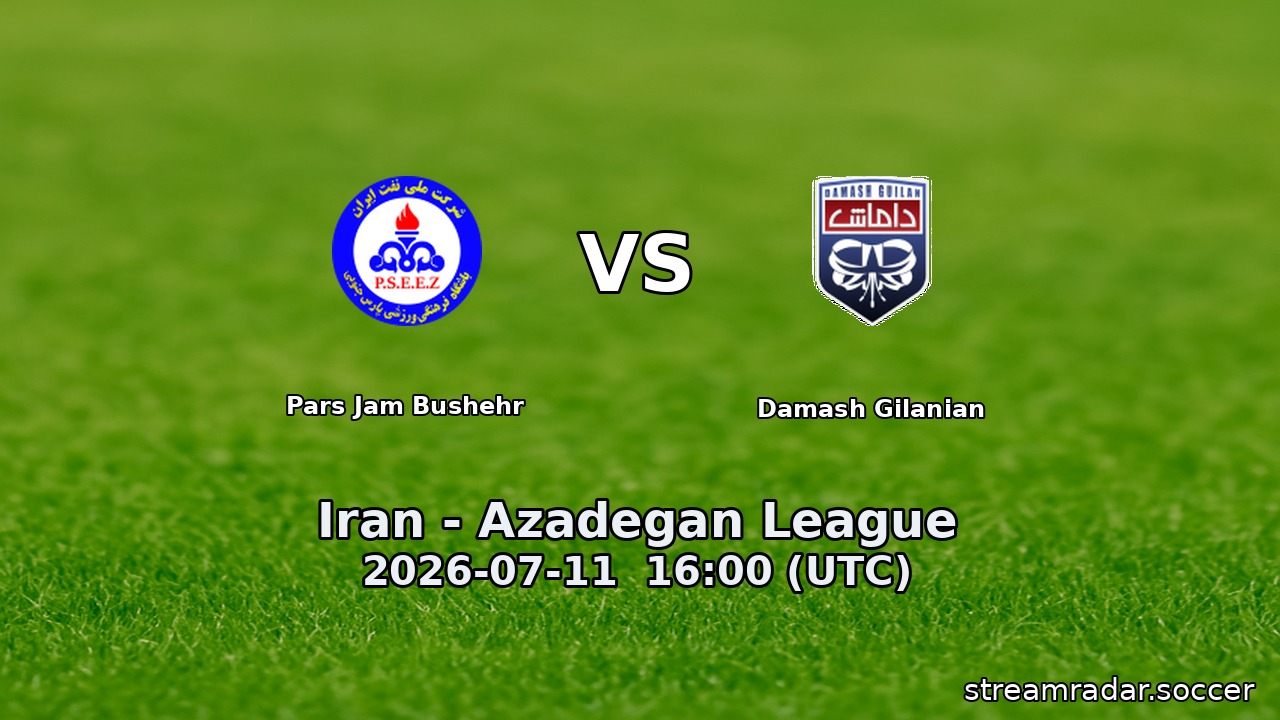 Pars Jam Bushehr vs Damash Gilanian