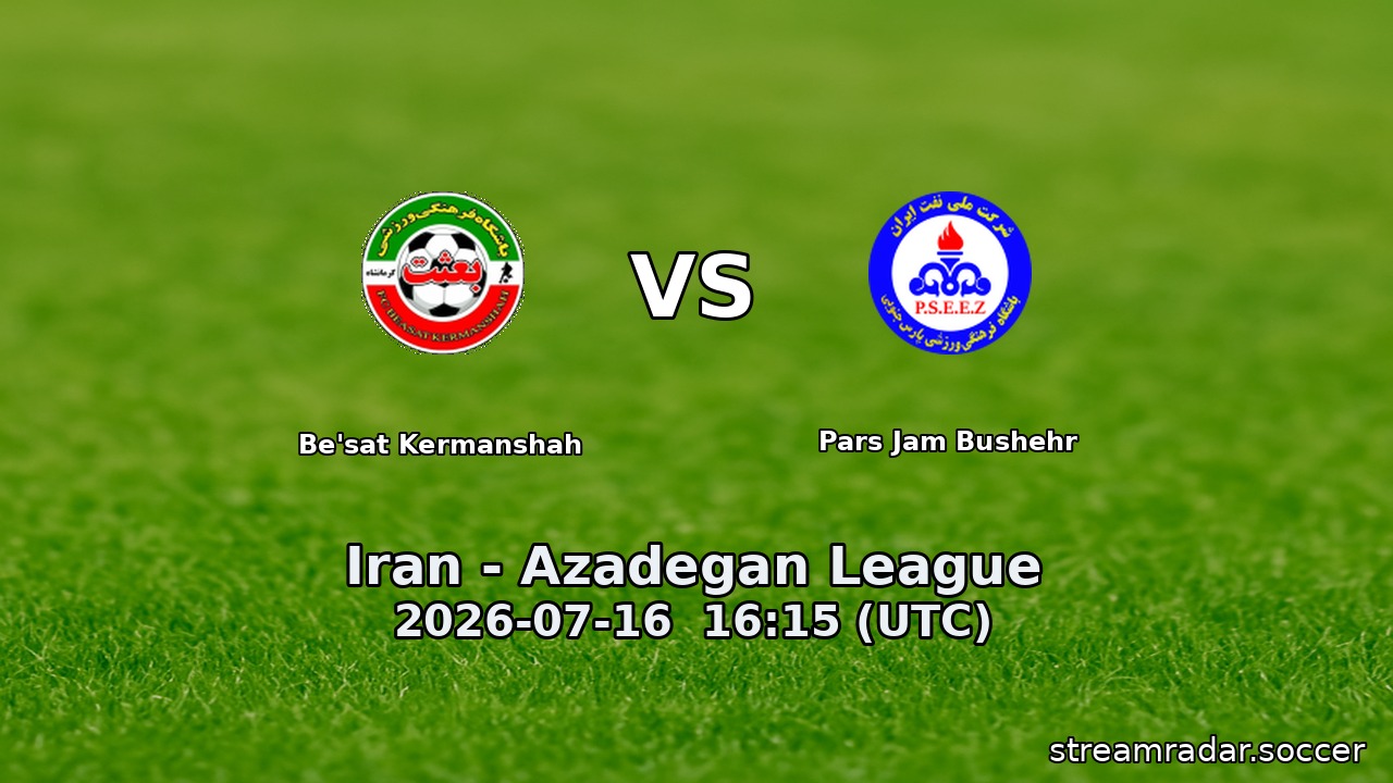 Be'sat Kermanshah vs Pars Jam Bushehr