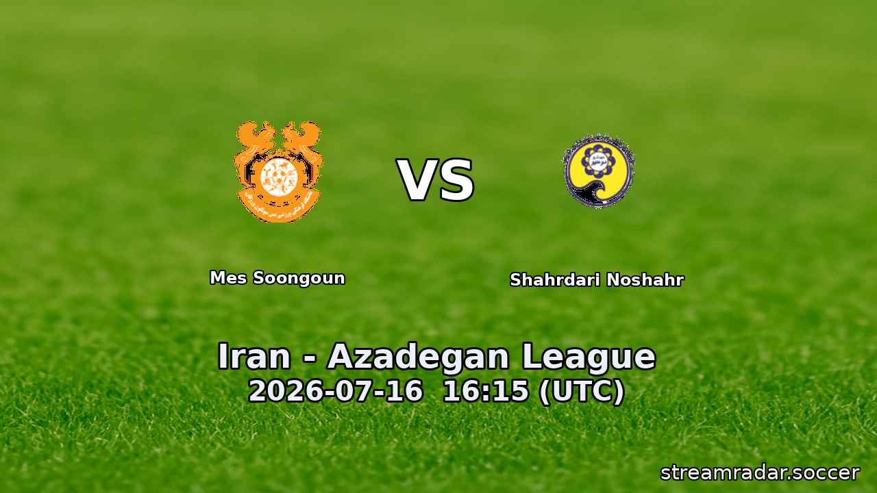 Mes Soongoun vs Shahrdari Noshahr
