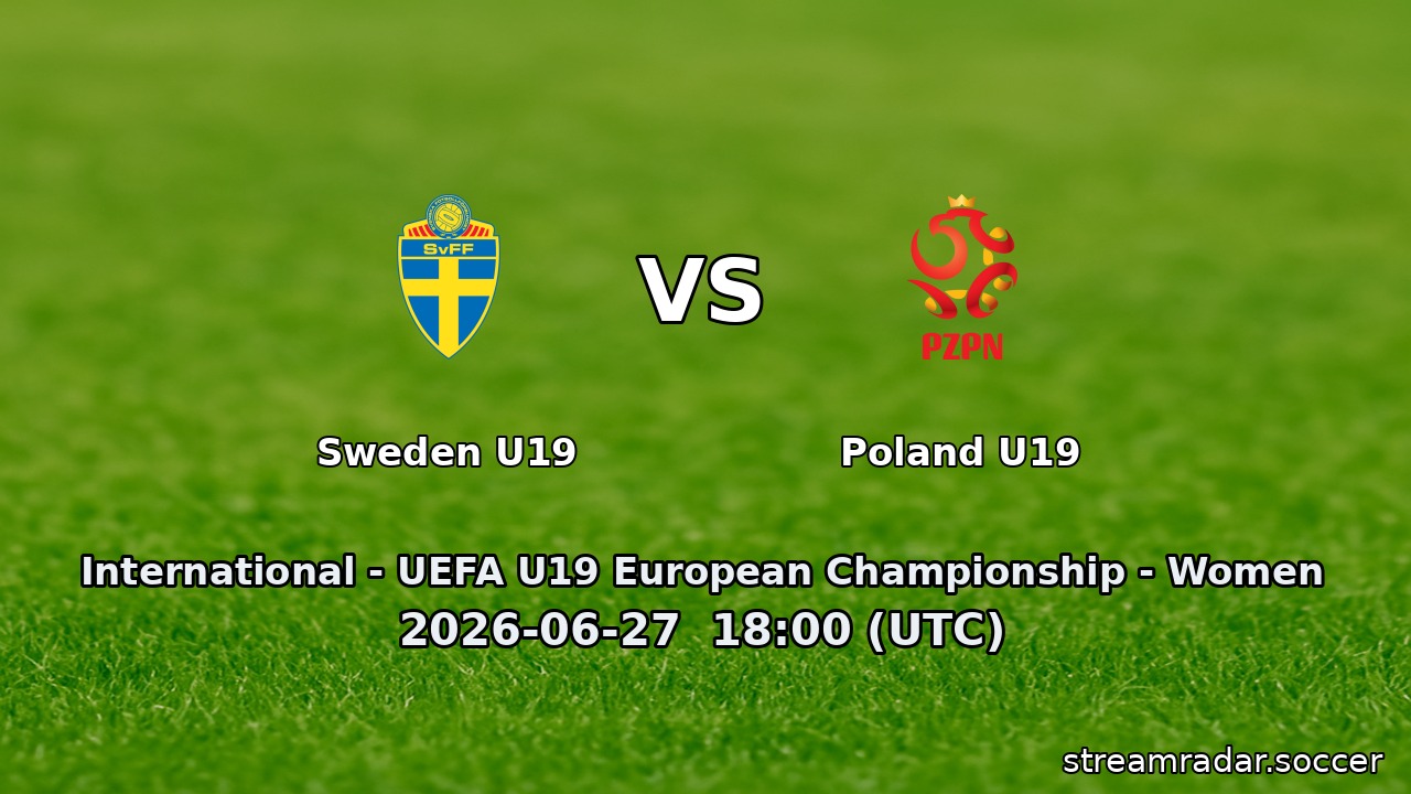 Sweden U19 vs Poland U19