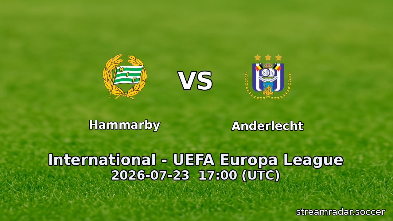 Hammarby vs Anderlecht