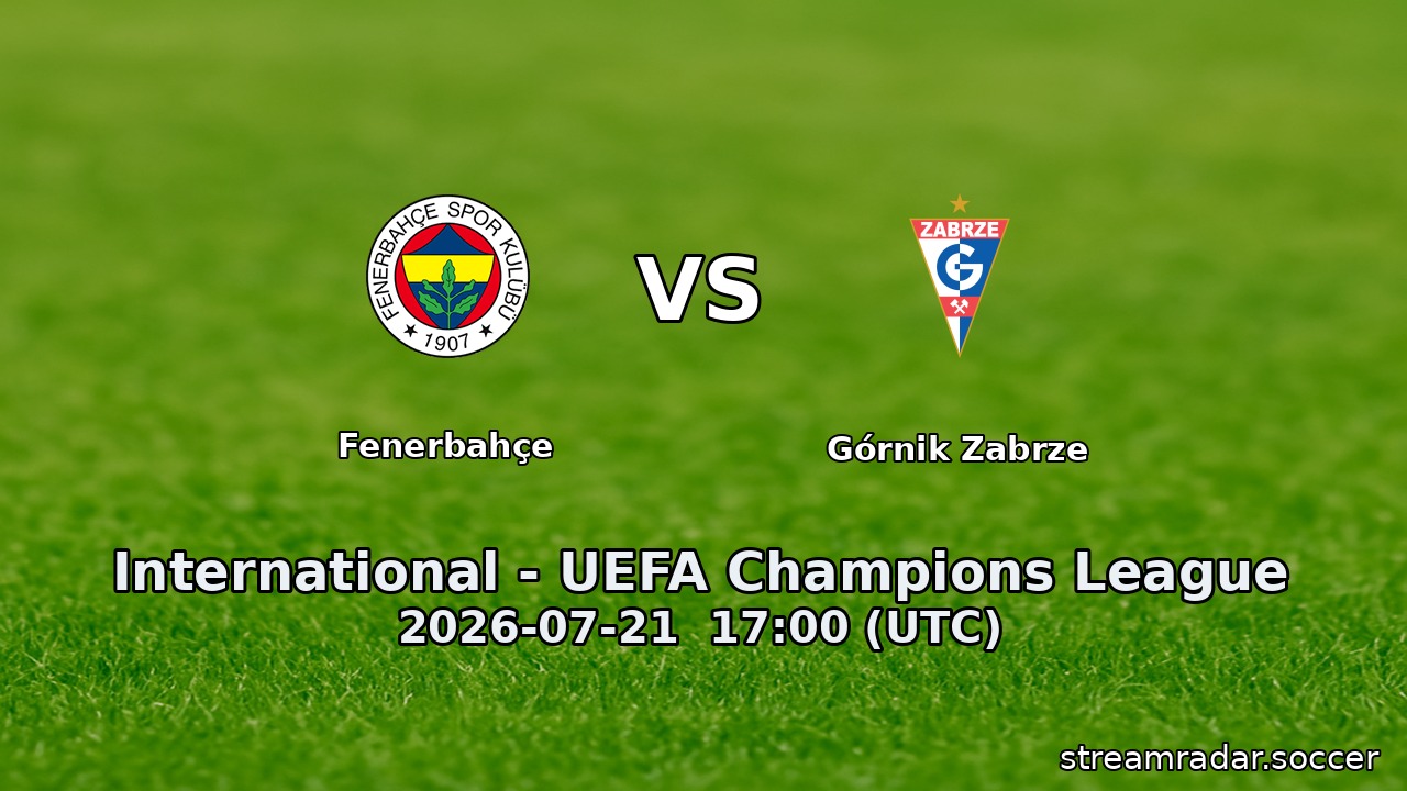 Fenerbahçe vs Górnik Zabrze