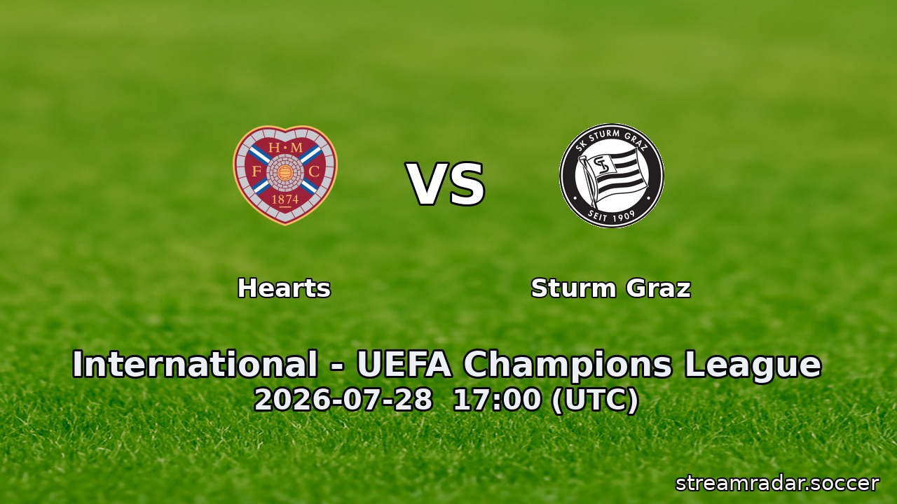 Hearts vs Sturm Graz