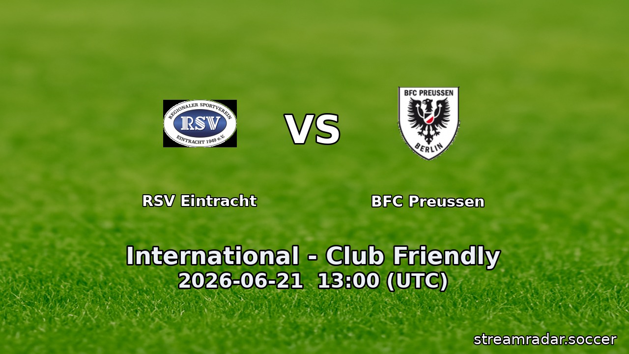 RSV Eintracht vs BFC Preussen