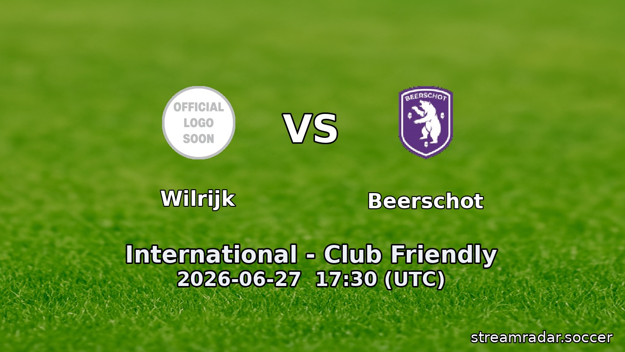 Wilrijk vs Beerschot
