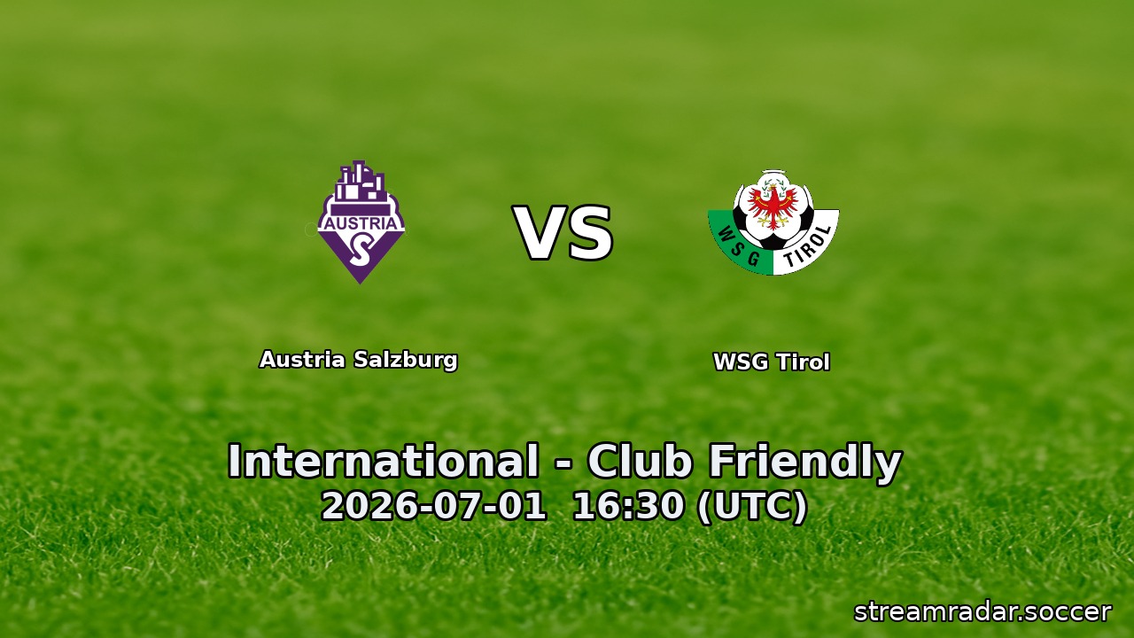 Austria Salzburg vs WSG Tirol