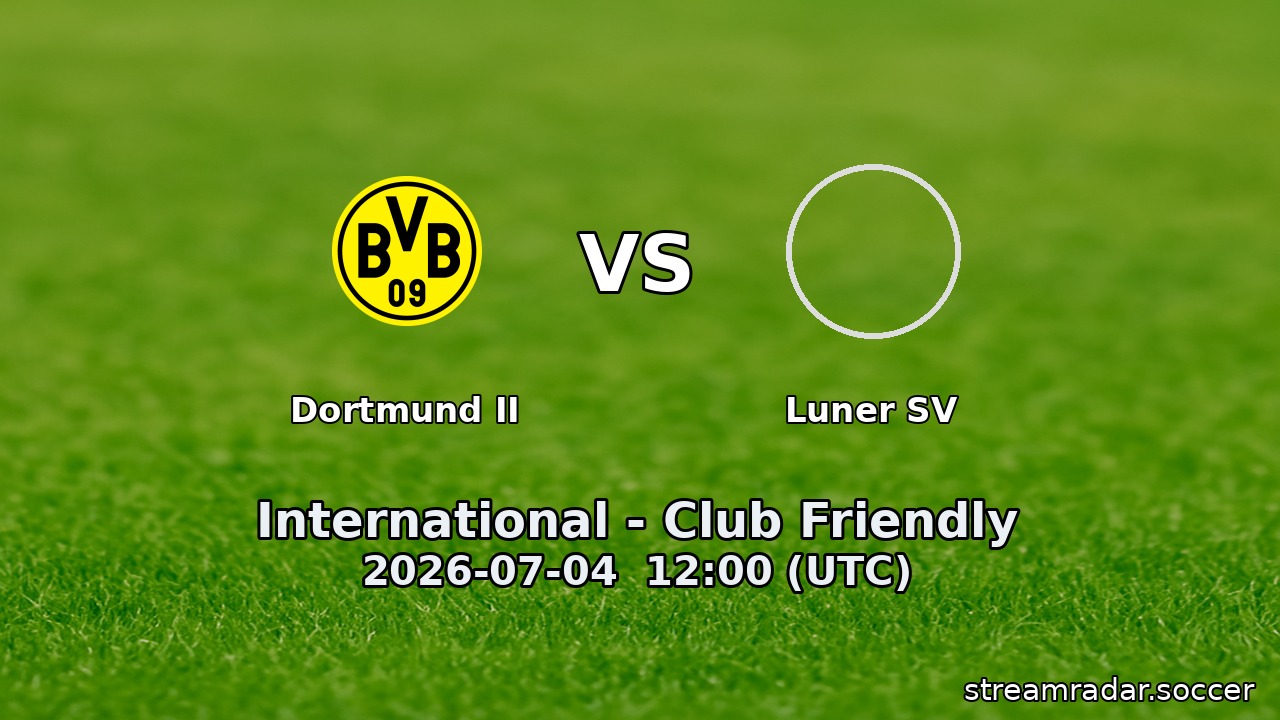 Dortmund II vs Luner SV