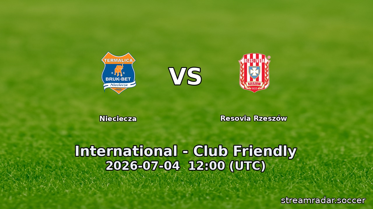 Nieciecza vs Resovia Rzeszów