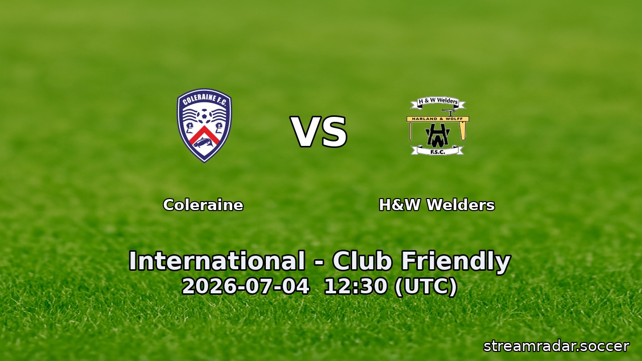 Coleraine vs H&W Welders