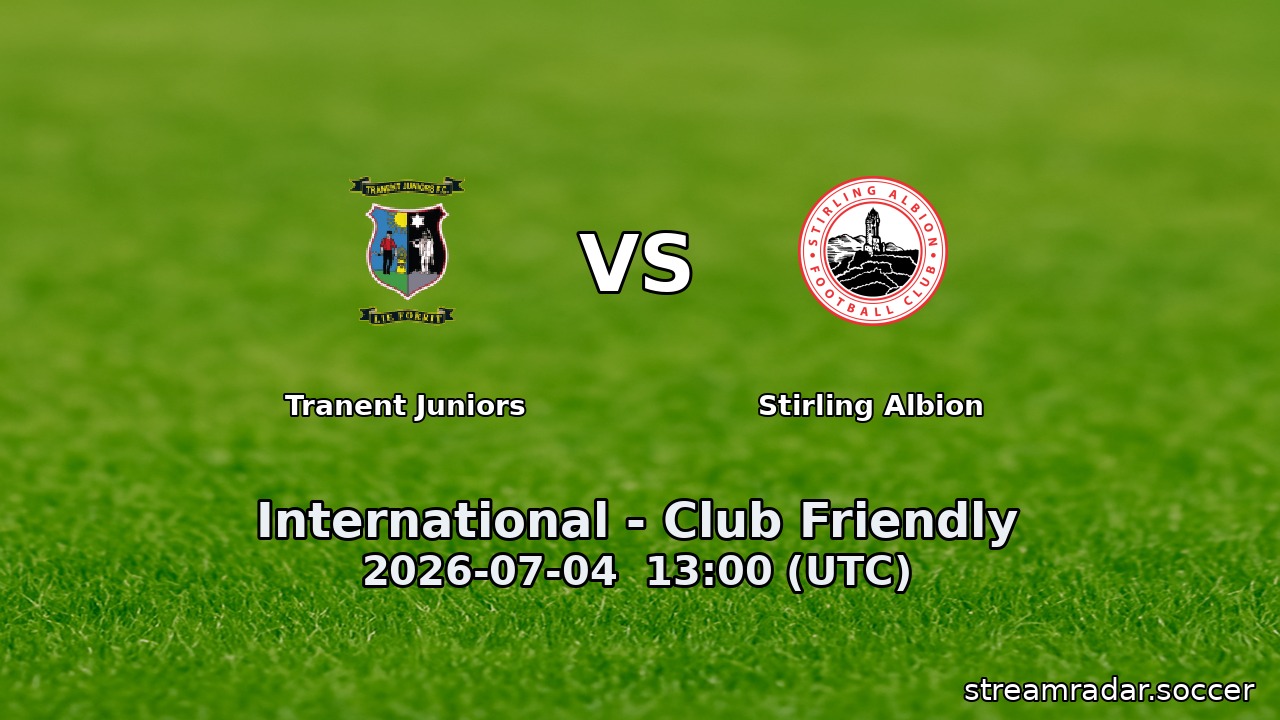 Tranent Juniors vs Stirling Albion