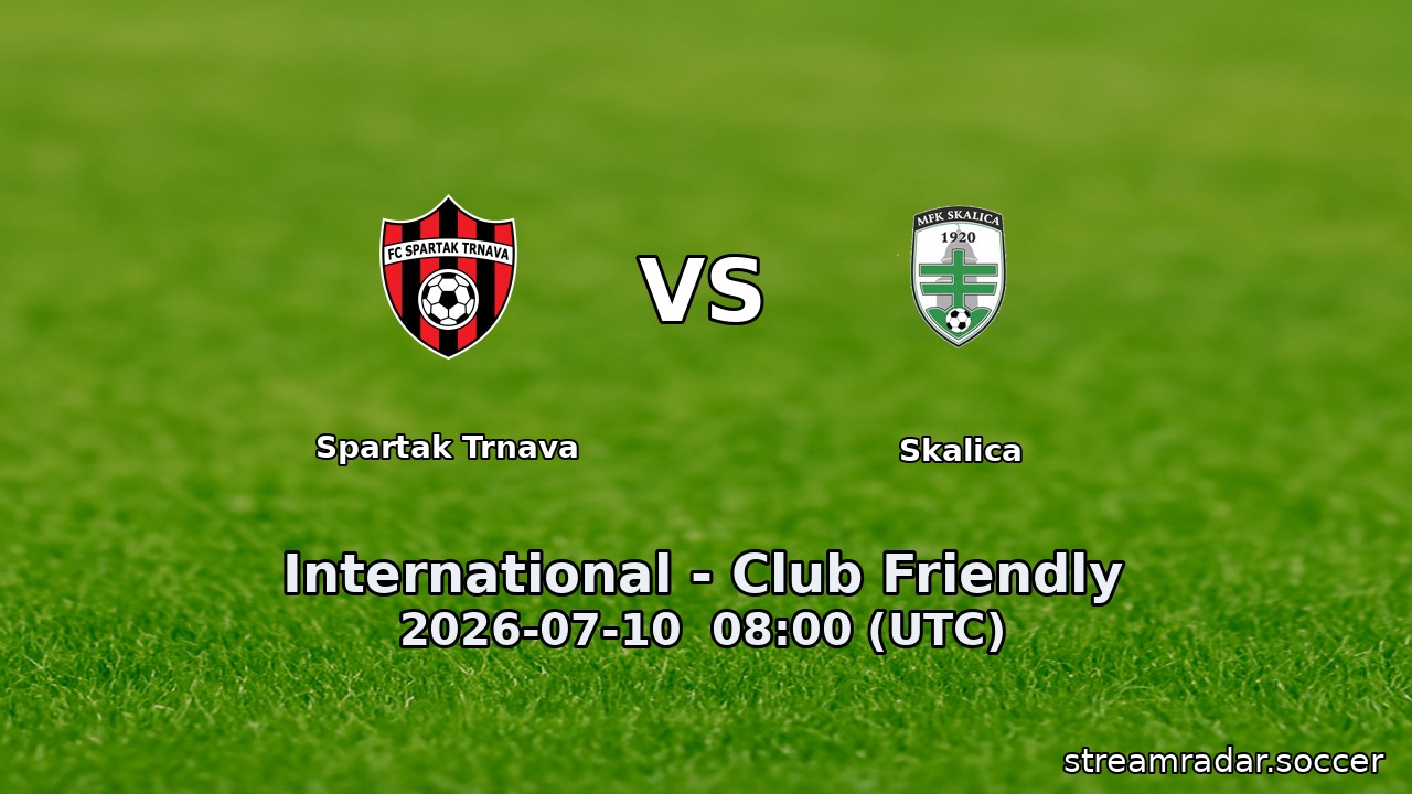 Spartak Trnava vs Skalica