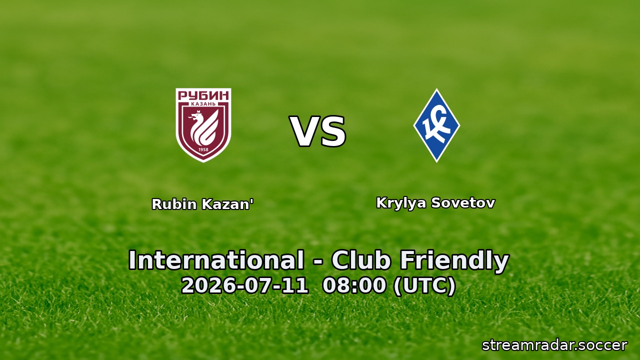 Rubin Kazan' vs Krylya Sovetov