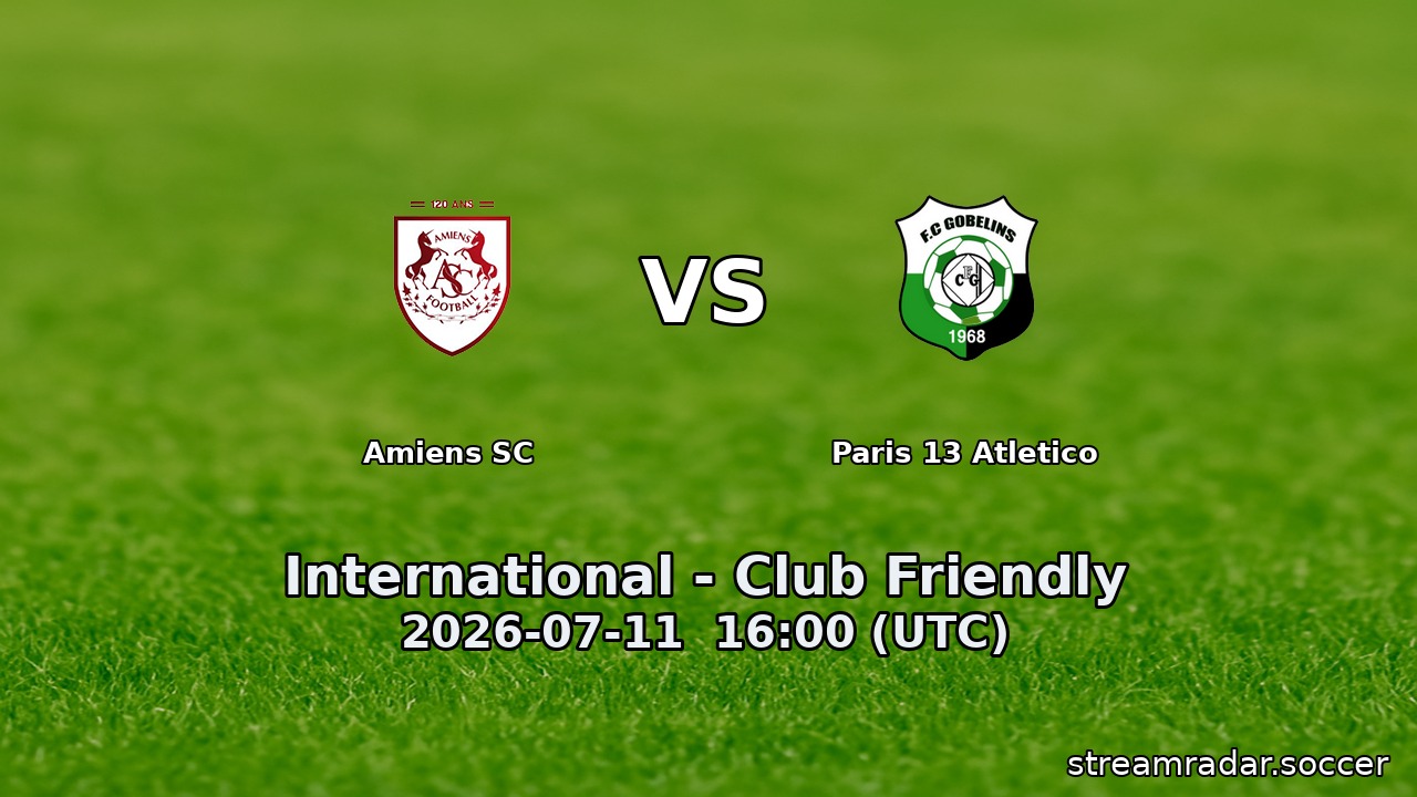 Amiens SC vs Paris 13 Atletico