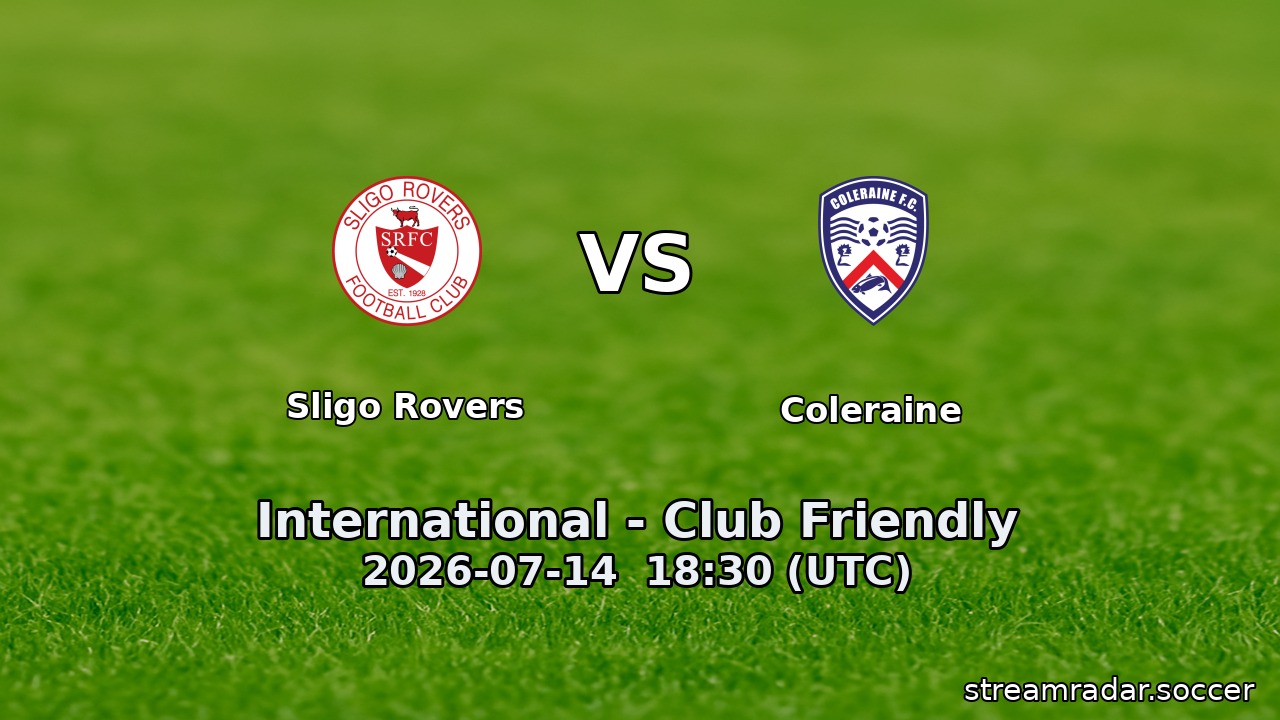 Sligo Rovers vs Coleraine