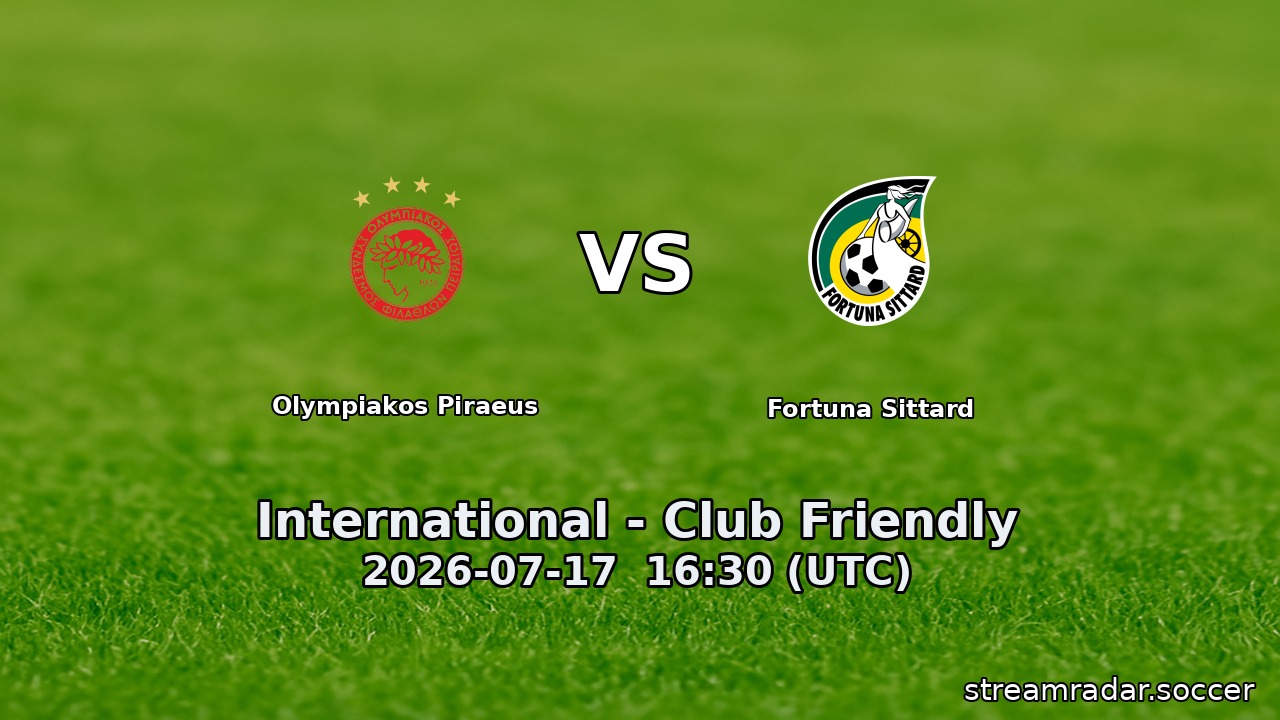 Olympiakos Piraeus vs Fortuna Sittard