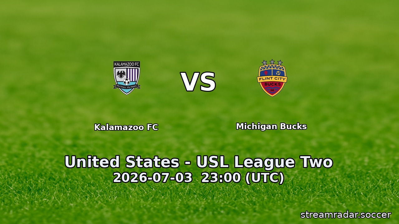 Kalamazoo FC vs Michigan Bucks