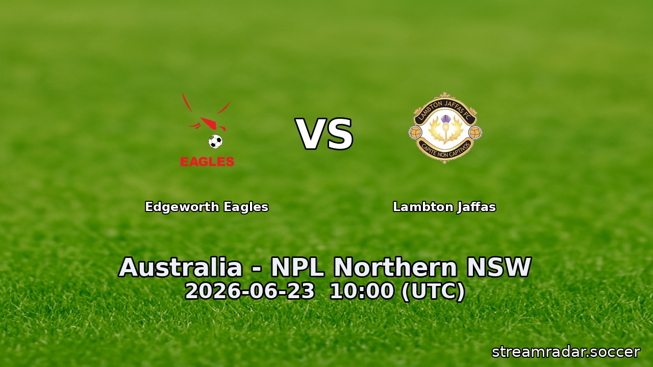 Edgeworth Eagles vs Lambton Jaffas