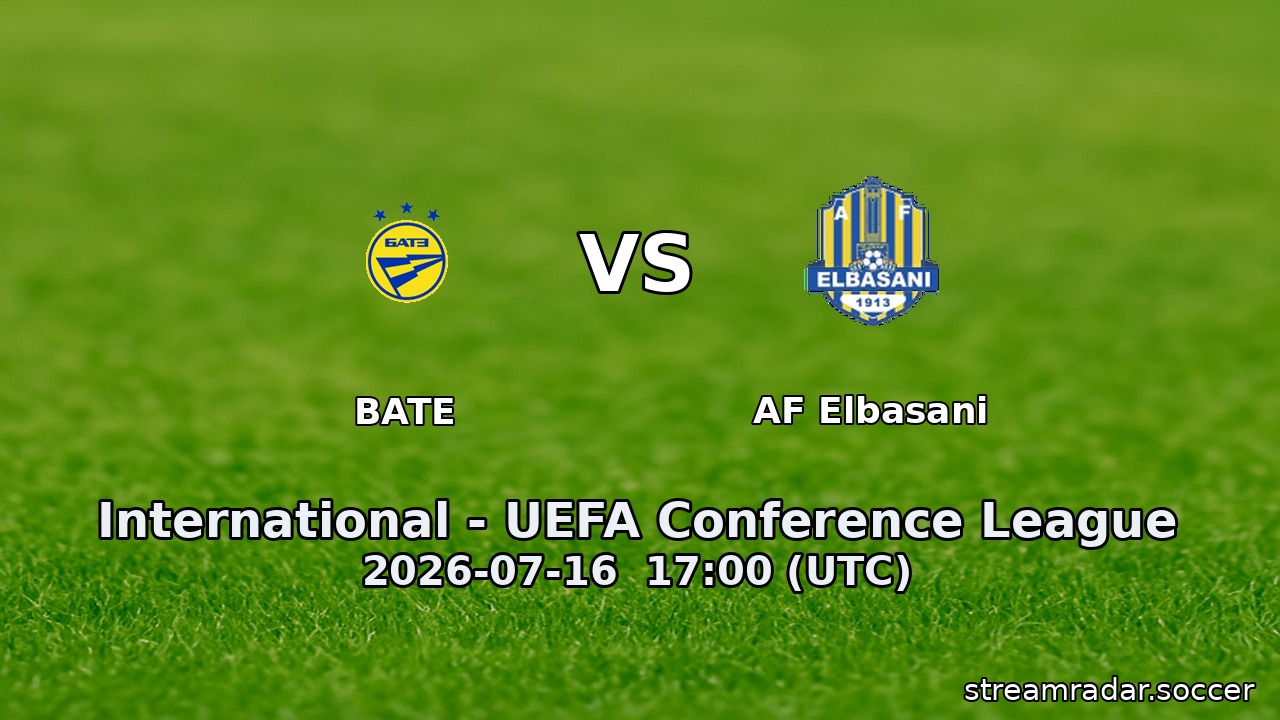 BATE vs AF Elbasani