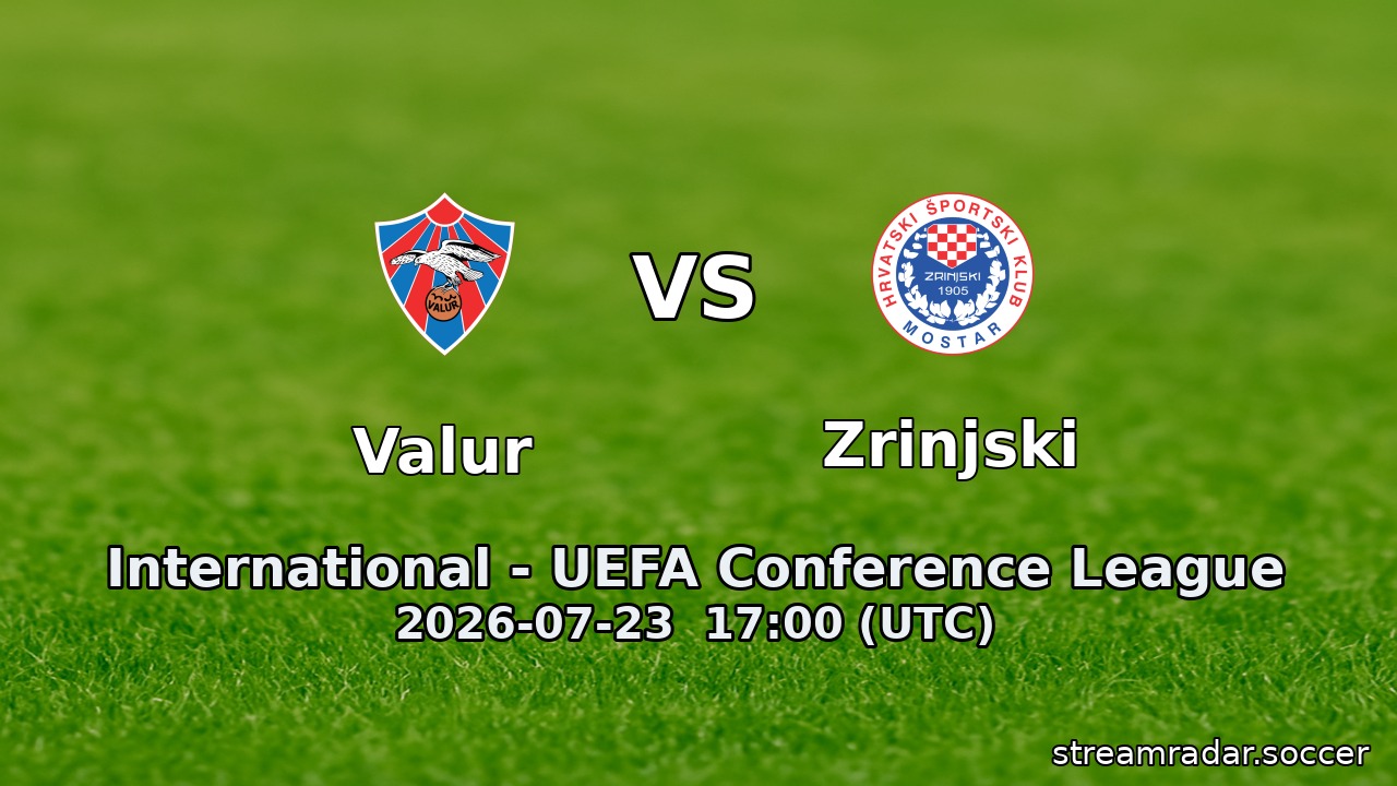 Valur vs Zrinjski
