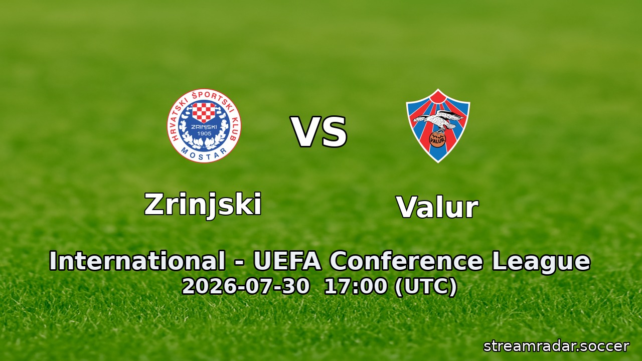 Zrinjski vs Valur