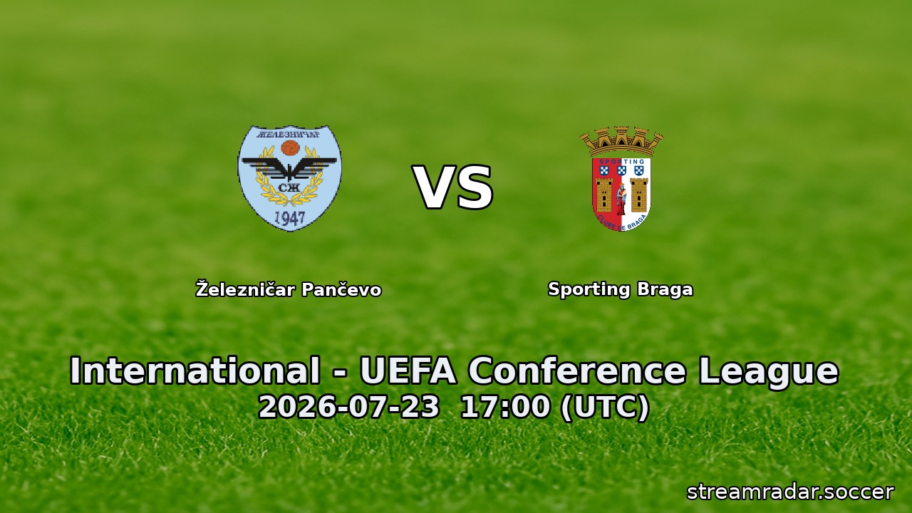 Železničar Pančevo vs Sporting Braga