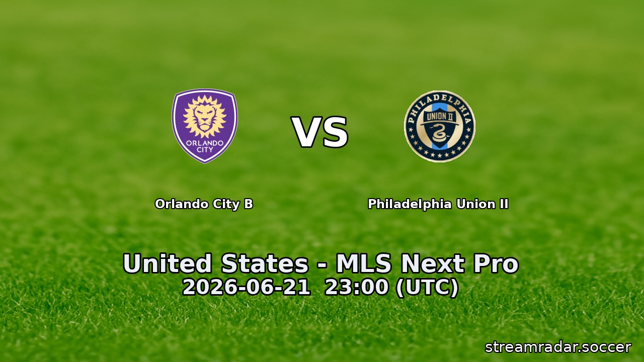 Orlando City B vs Philadelphia Union II