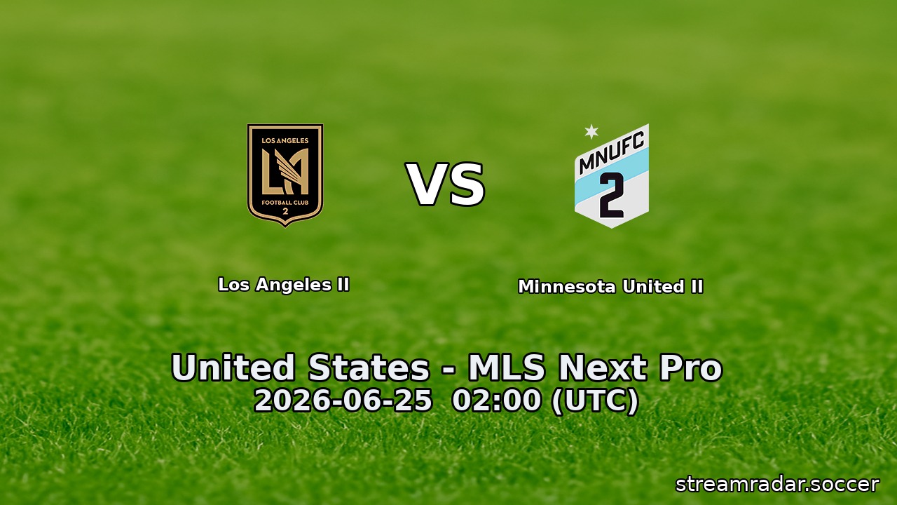 Los Angeles II vs Minnesota United II