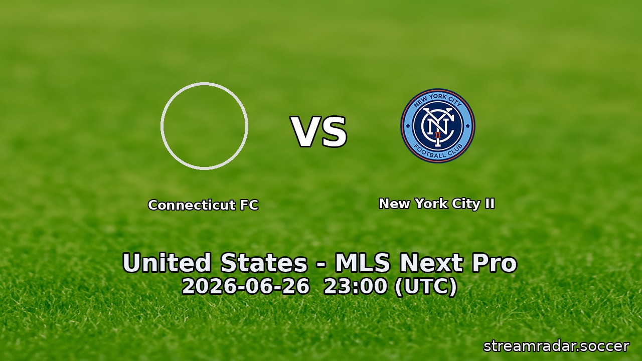 Connecticut FC vs New York City II