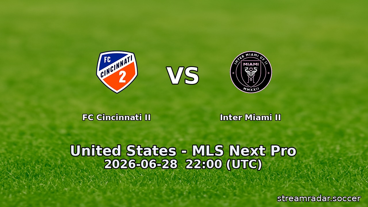 FC Cincinnati II vs Inter Miami II