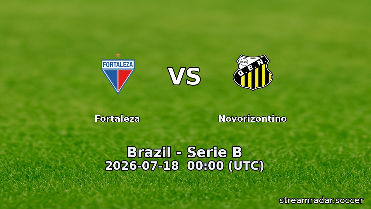 Fortaleza vs Novorizontino
