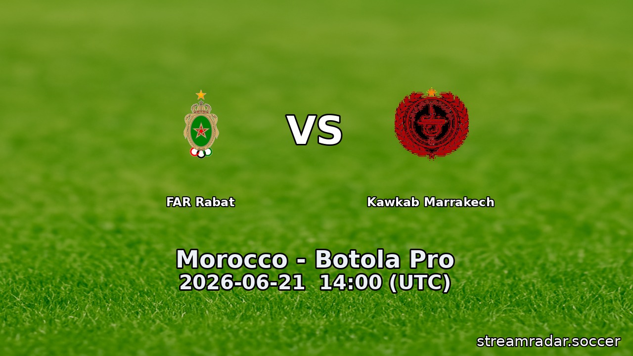 FAR Rabat vs Kawkab Marrakech