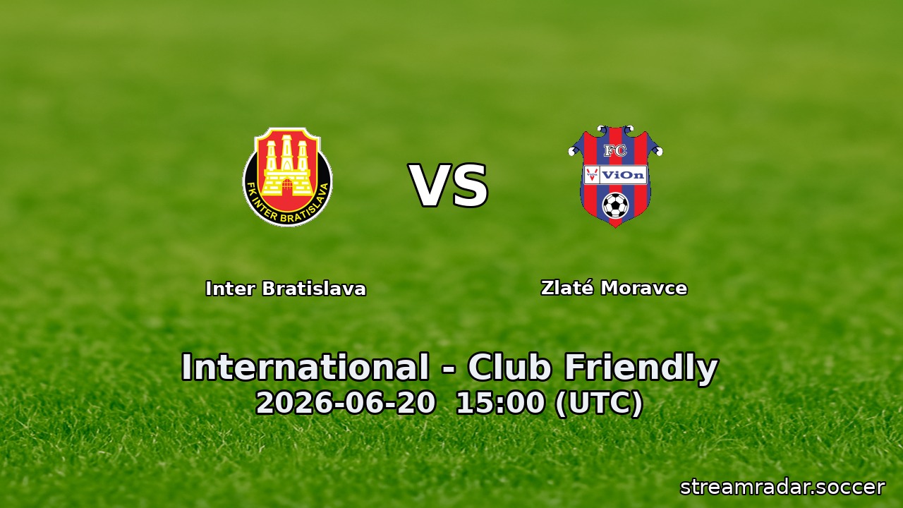 Inter Bratislava vs Zlaté Moravce