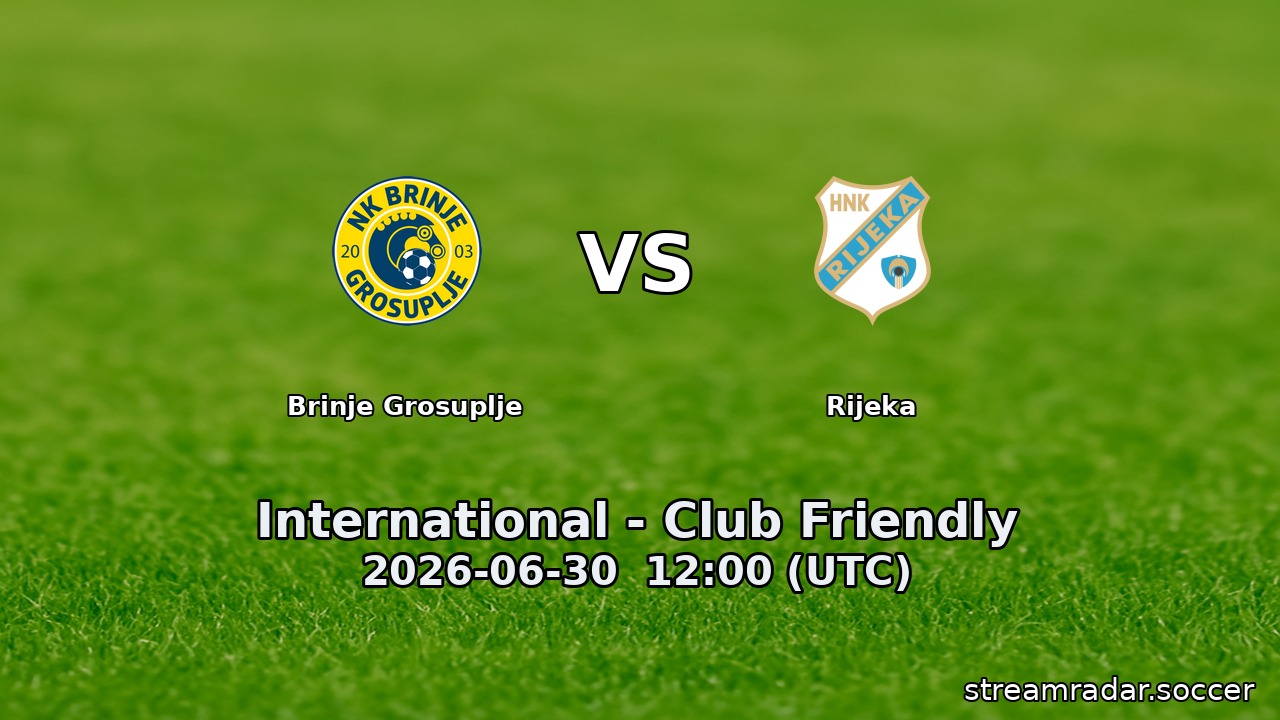 Brinje Grosuplje vs Rijeka