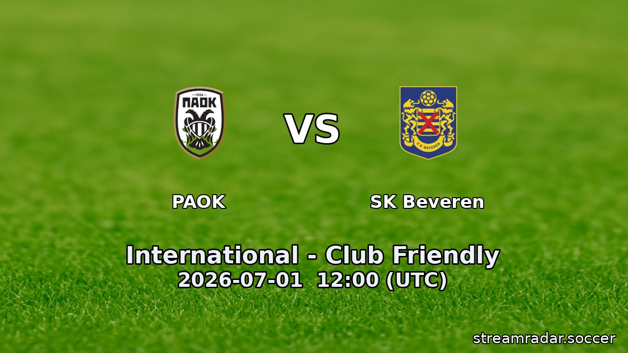 PAOK vs SK Beveren