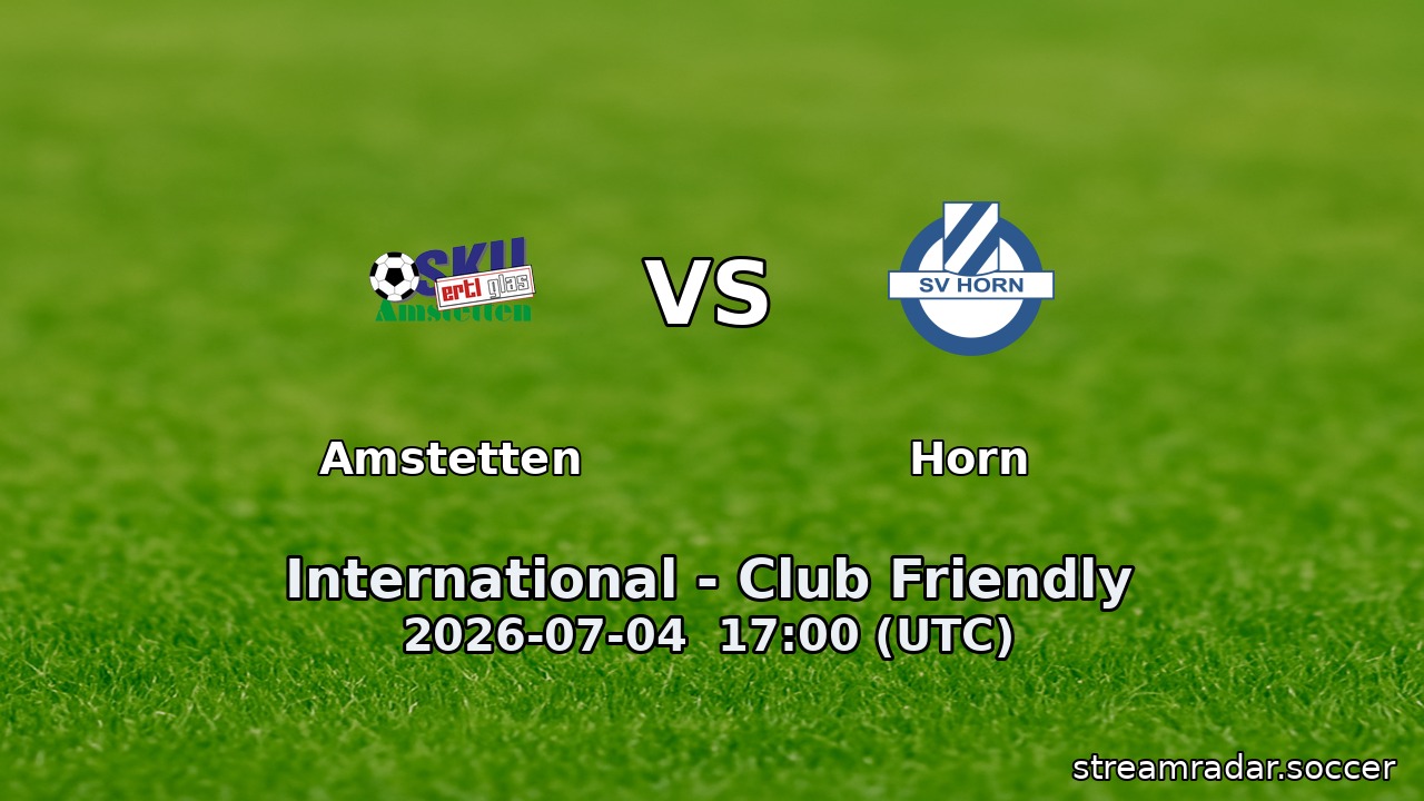 Amstetten vs Horn