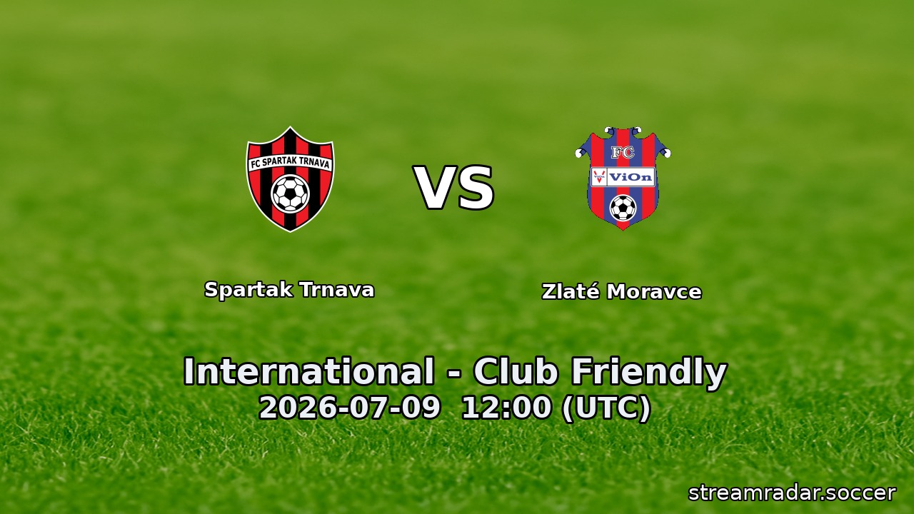 Spartak Trnava vs Zlaté Moravce