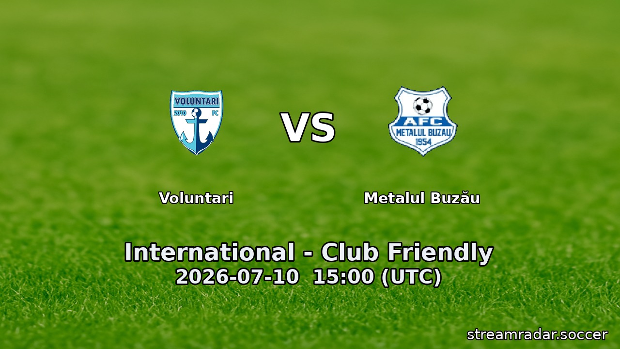 Voluntari vs Metalul Buzău