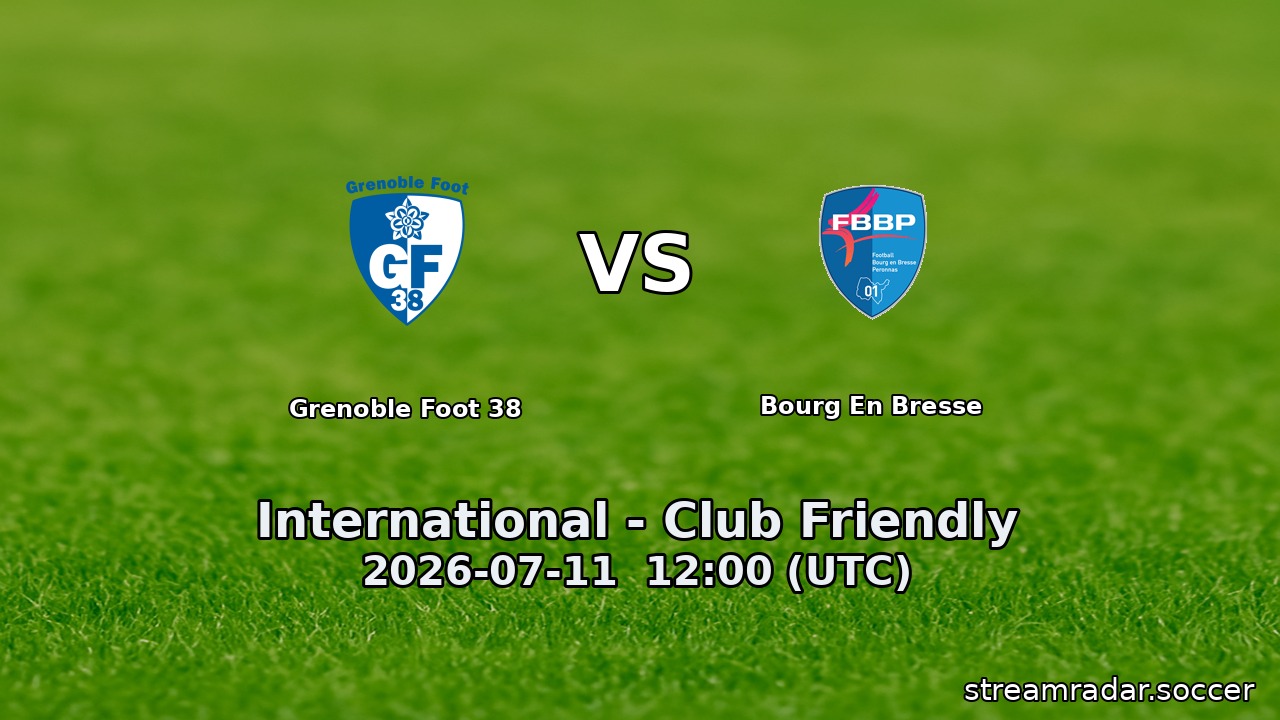 Grenoble Foot 38 vs Bourg En Bresse