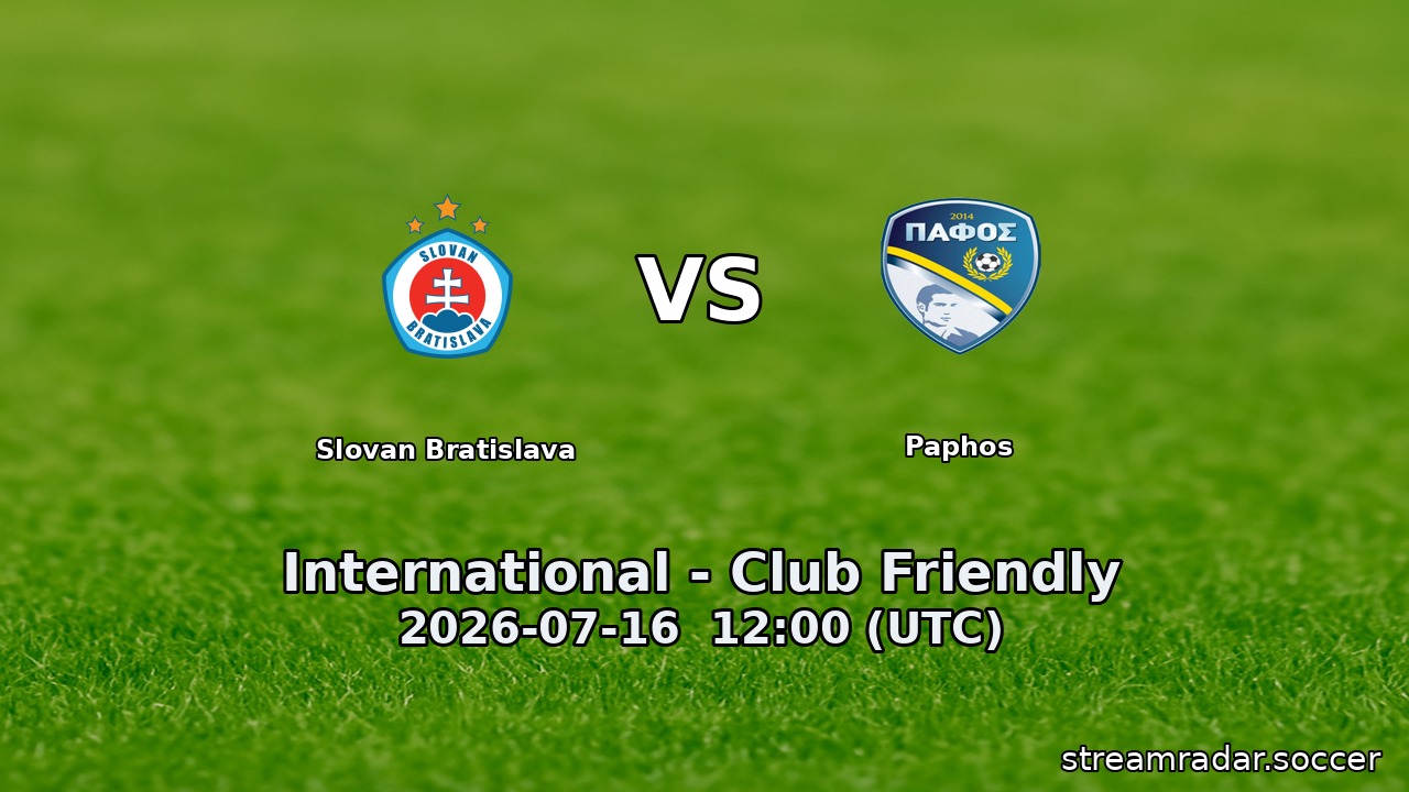 Slovan Bratislava vs Paphos