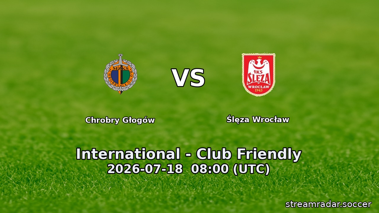 Chrobry Głogów vs Ślęza Wrocław