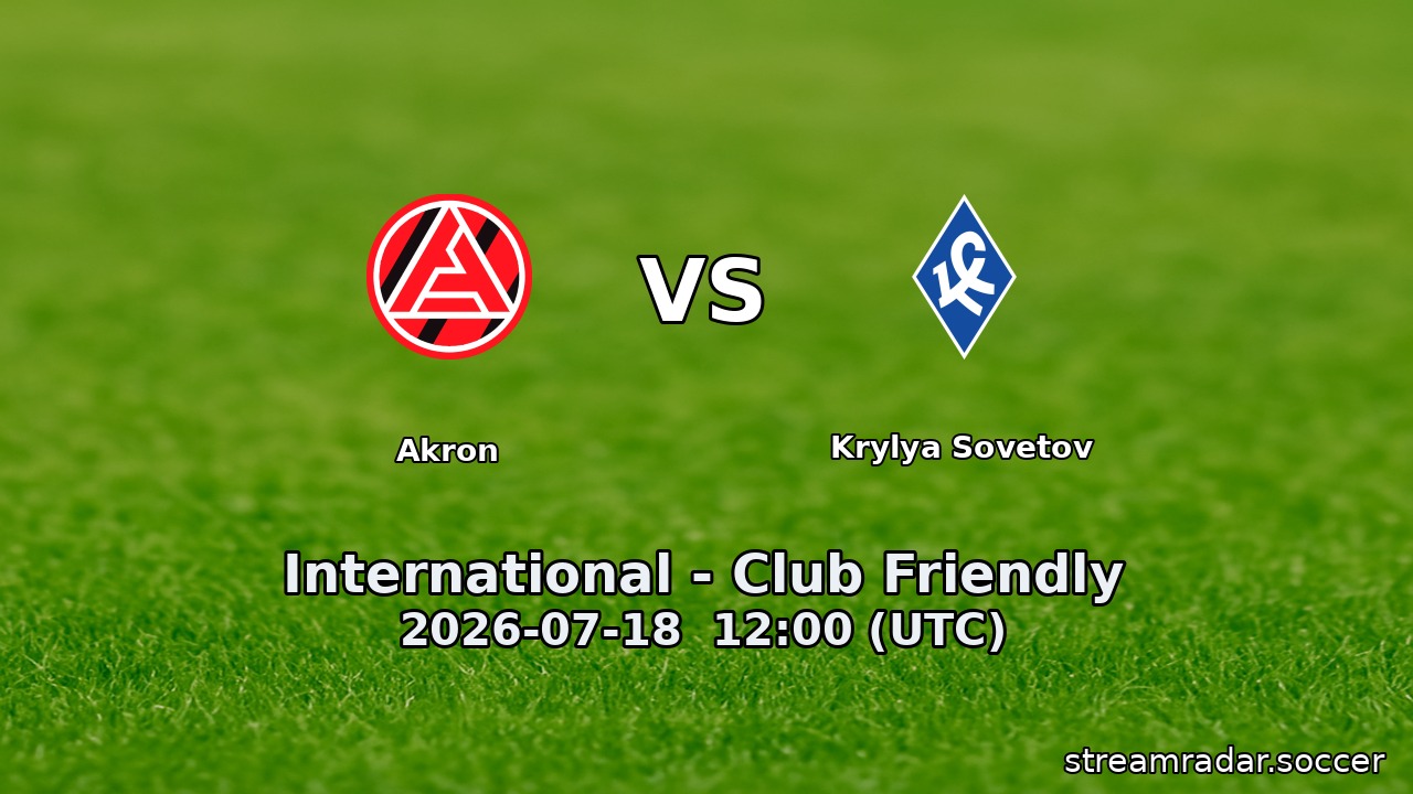 Akron vs Krylya Sovetov