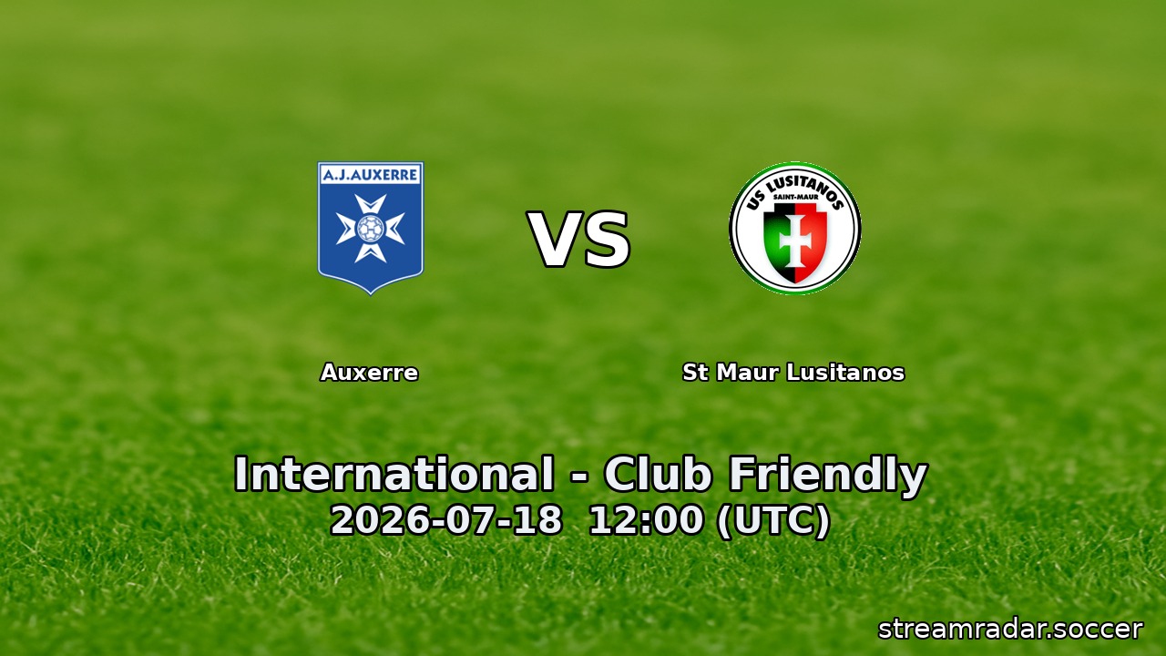 Auxerre vs St Maur Lusitanos