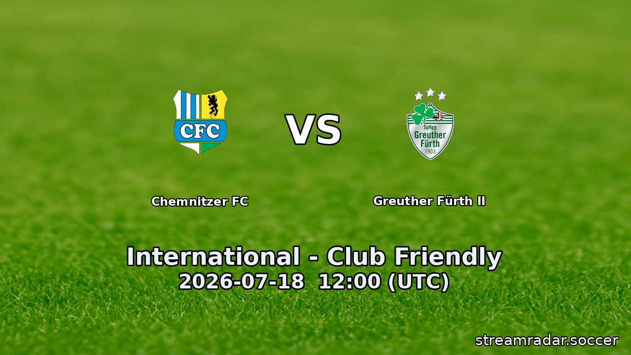 Chemnitzer FC vs Greuther Fürth II