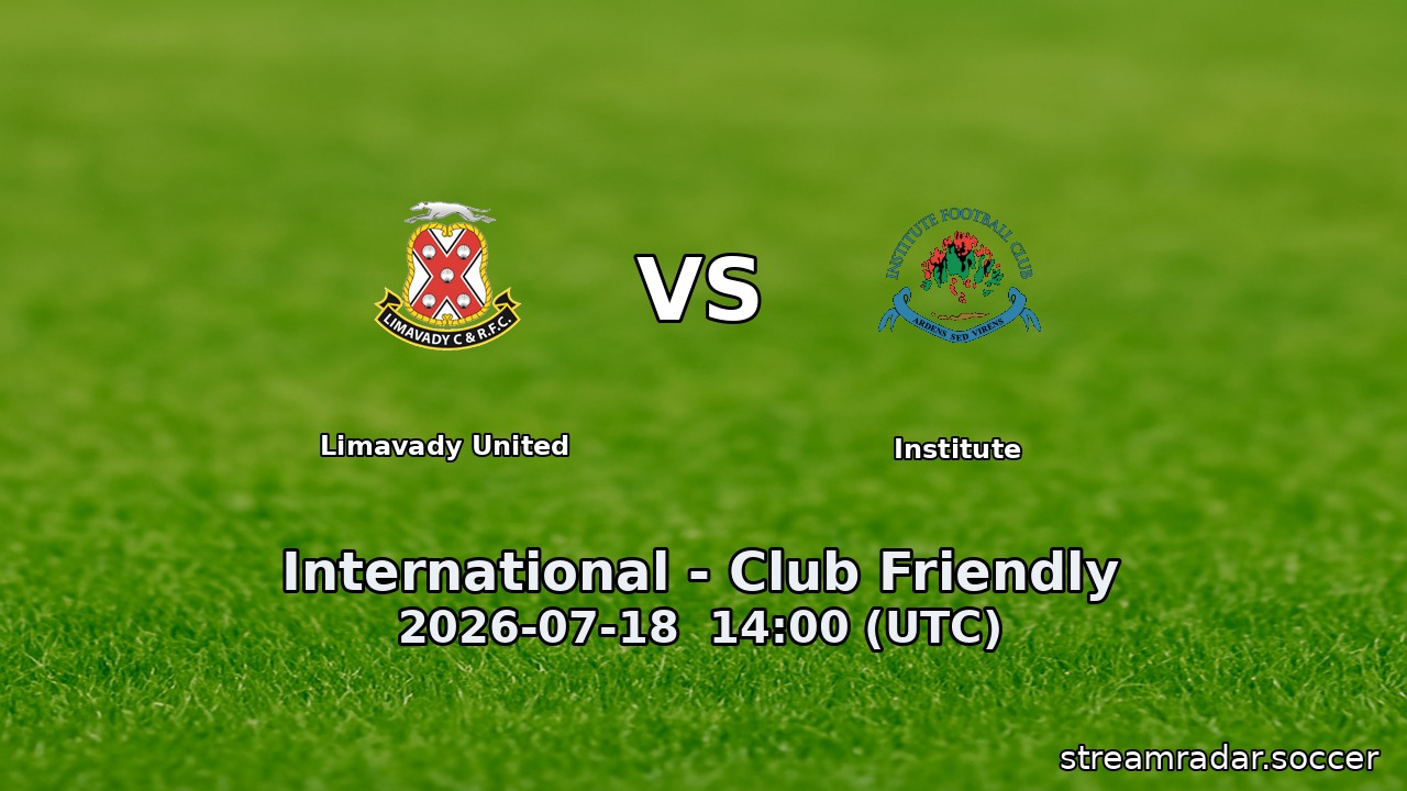 Limavady United vs Institute