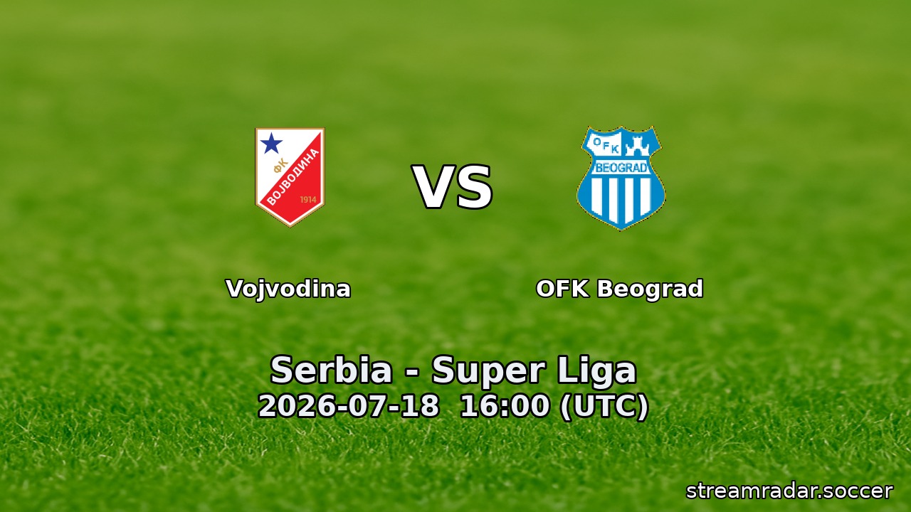 Vojvodina vs OFK Beograd