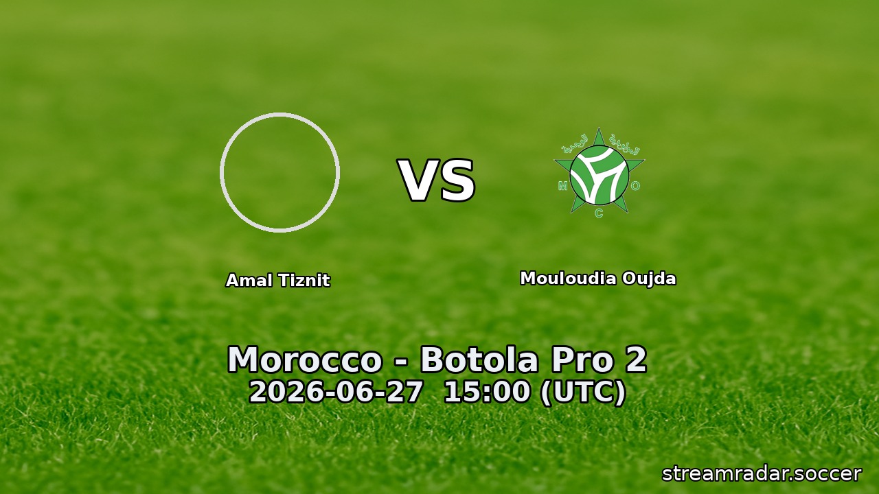 Amal Tiznit vs Mouloudia Oujda
