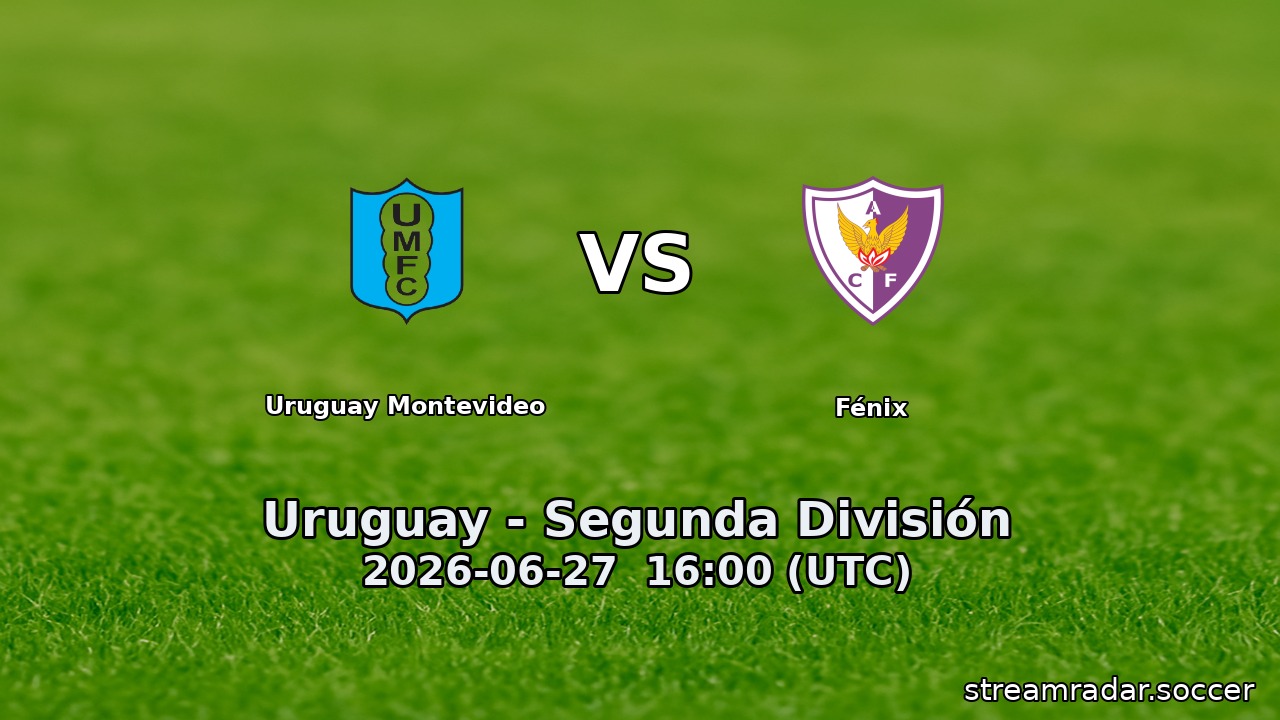 Uruguay Montevideo vs Fénix