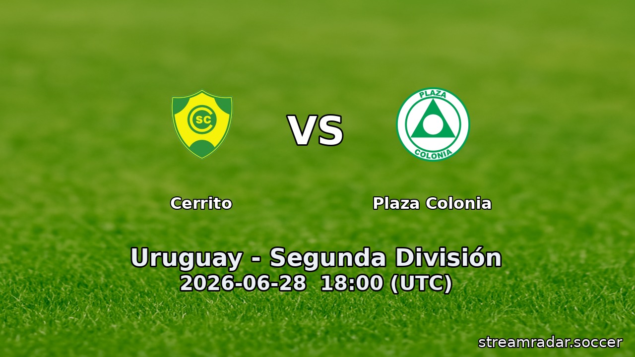 Cerrito vs Plaza Colonia
